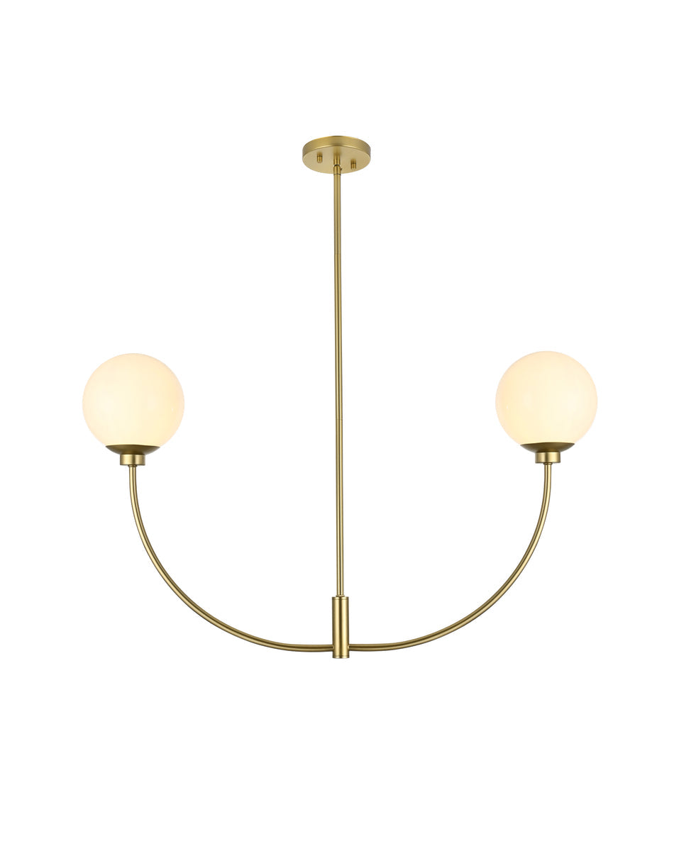 Nyomi 36 inch chandelier in Brass