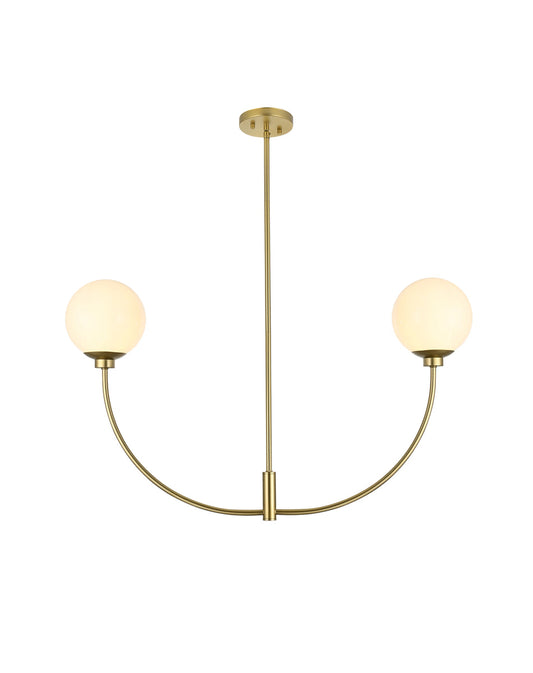 Nyomi 36 inch chandelier in Brass