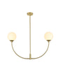 Nyomi 36 inch chandelier in Brass