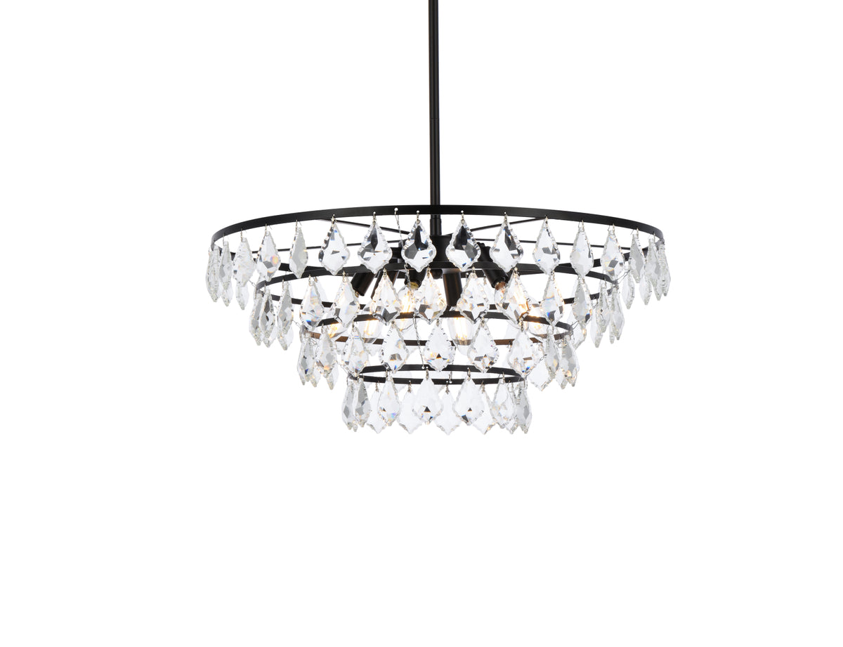 Ella 24 inch pendant in black