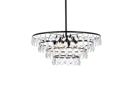 Ella 24 inch pendant in black