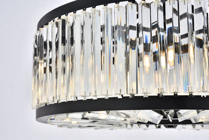 Chelsea 10 light Matte Black Chandelier Clear Royal Cut Crystal