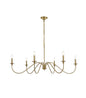 Rohan 48 inch chandelier in Satin Gold
