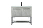 36 inch Single bathroom vanity in concrete grey