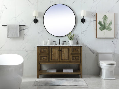48 inch Single bathroom vanity in driftwood