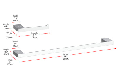 Sofia 2-Piece Bathroom Hardware Set in Chrome