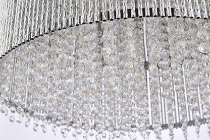 Influx 14 light Chrome Pendant Clear Royal Cut Crystal