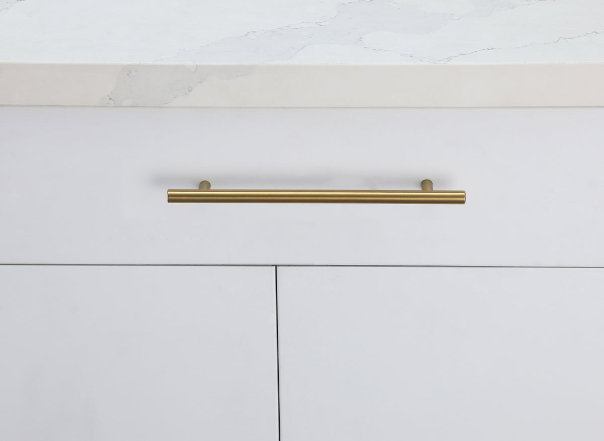 Quinn 7-9/16" Center to Center Brass Bar Pull Multipack (set of 10)