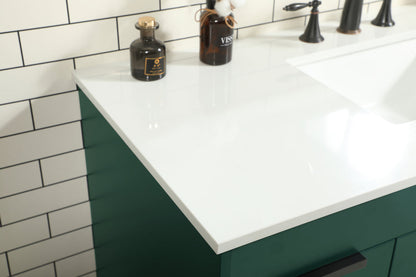 48 inch Single bathroom vanity in green
