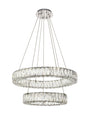 Monroe Integrated LED chip light Chrome Chandelier Clear Royal Cut Crystal