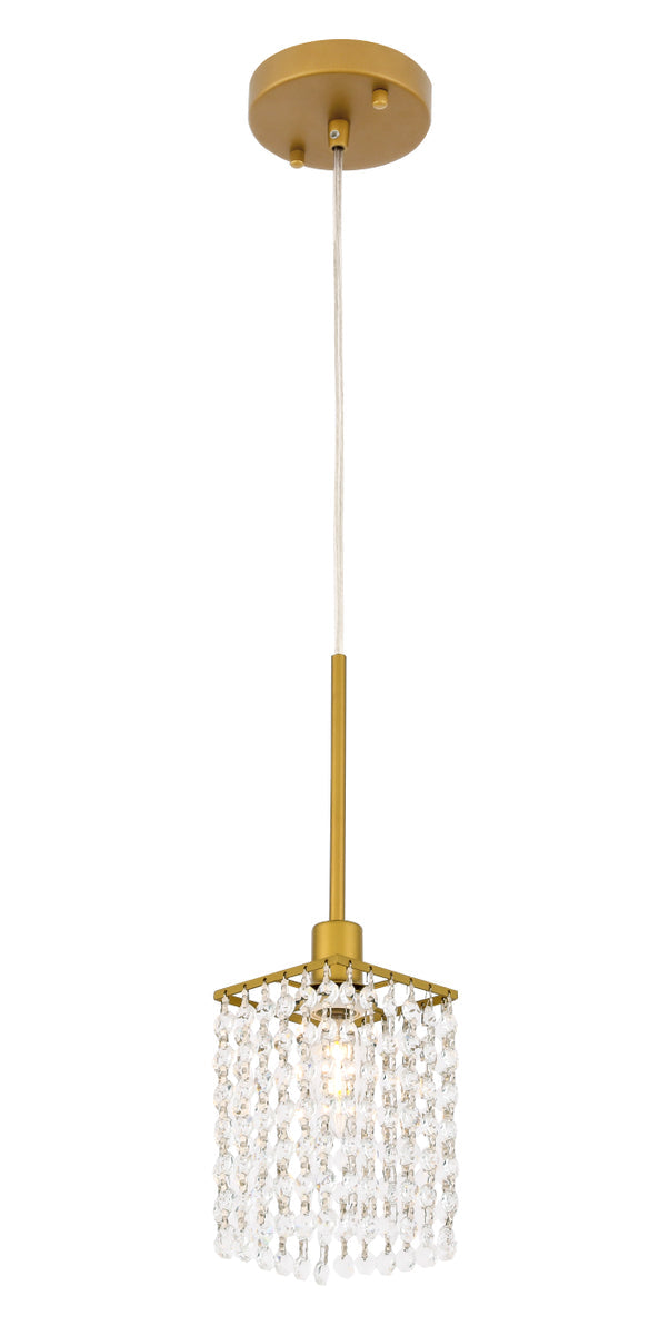 Taylor 1 light Brass Pendant