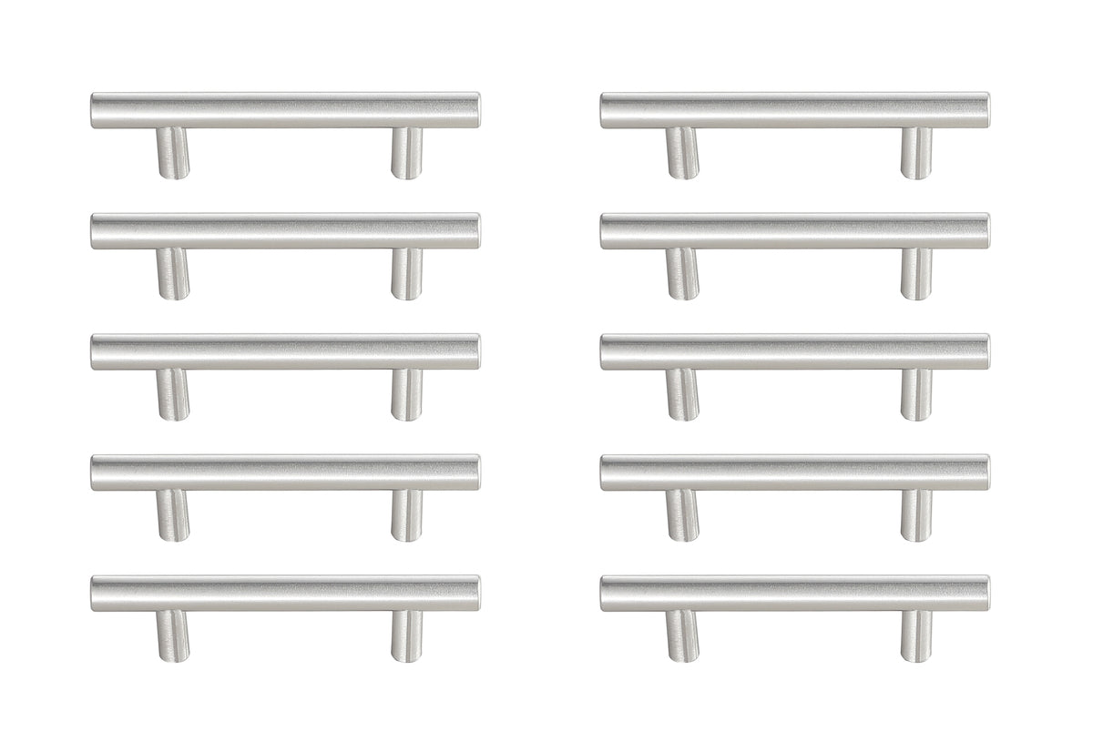 Quinn 3" Center to Center Brushed Nickel Bar Pull Multipack (set of 10)