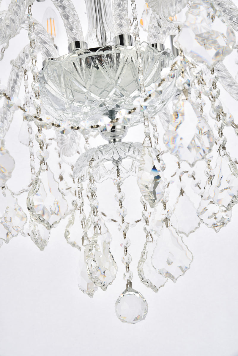 Giselle 12 light Chrome Chandelier Clear Royal Cut Crystal