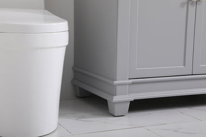 42 inch Single Bathroom Vanity set in Grey