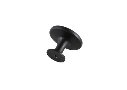 Logyn 1.3" Diameter Matte Black Mushroom Knob Multipack (Set of 10)