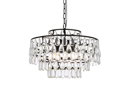 Mila 20 inch pendant in black