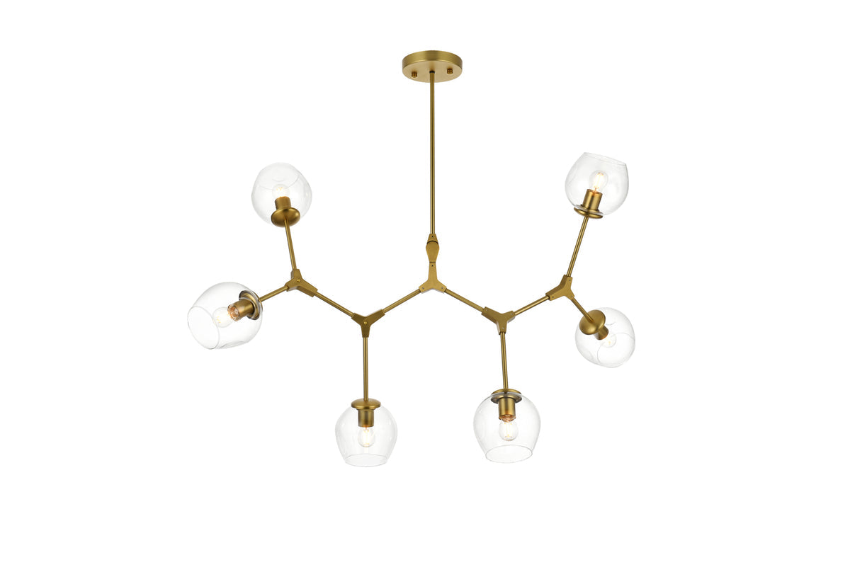 Cavoli 49 inch Chandelier in Brass