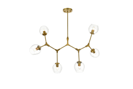 Cavoli 49 inch Chandelier in Brass