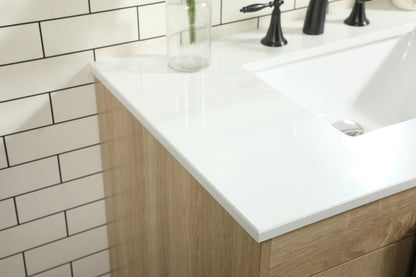 36 inch Single bathroom vanity in mango wood