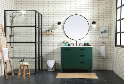 42 inch bathroom vanity in Green