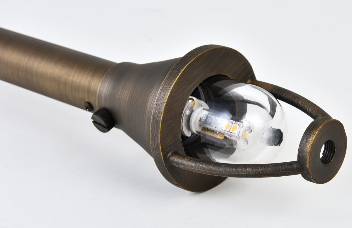 Outdoor Cast Brass Path light D:9" H:24"