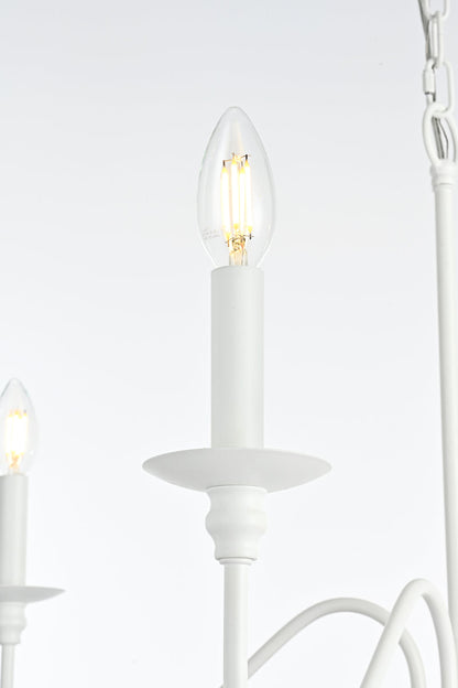 Rohan 30 inch chandelier in White