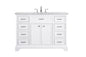 48 In. Single Bathroom Vanity Set In White