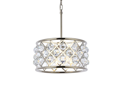 Madison 4 light polished Nickel Pendant Clear Royal Cut Crystal