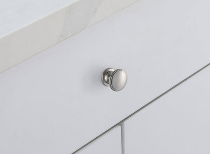 Kaid 1.2" Diameter Brushed Nickel Mushroom Knob Multipack (Set of 10)