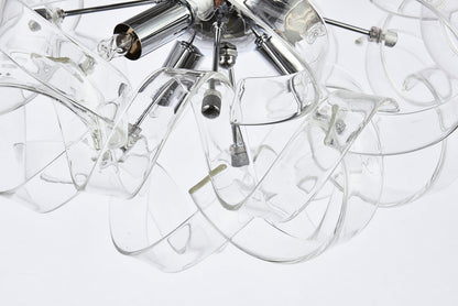 Ritz 4 Light Chrome Flush Mount, Wall Sconce