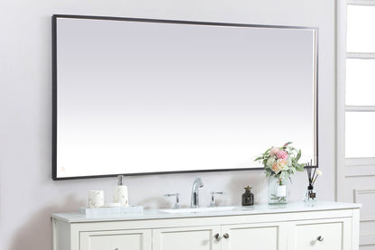 Pier 36x72 inch LED mirror with adjustable color temperature 3000K/4200K/6400K in black