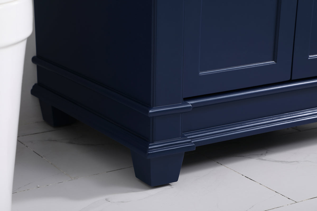 72 inch Double Bathroom Vanity set in Blue