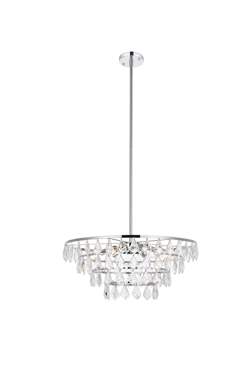 Ella 24 inch pendant in chrome