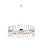 Serephina 36 inch crystal round chandelier light in chrome