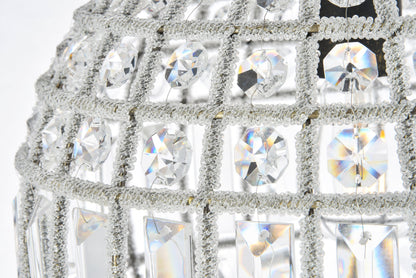 Olivia 1 light Dark Bronze Pendant Clear Royal Cut Crystal