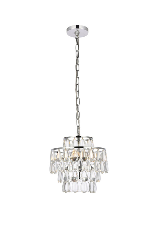 Mila 12 inch pendant in chrome
