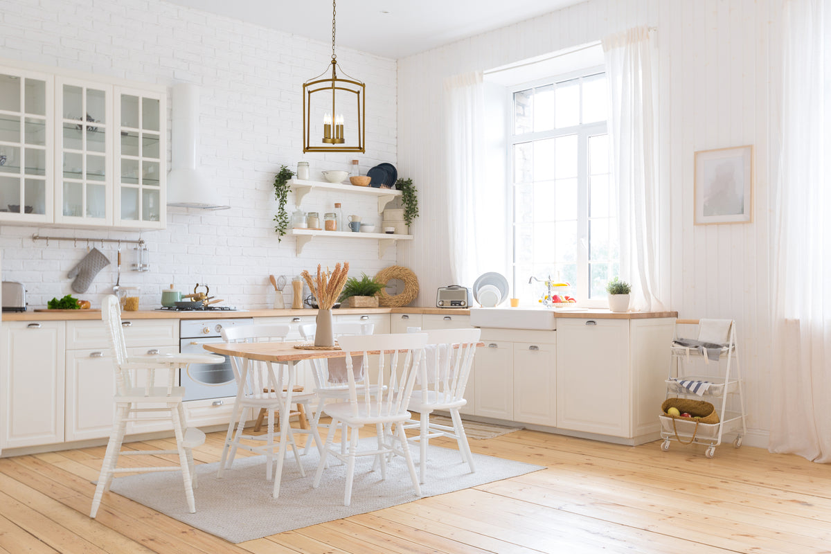 Janet 4 lights pendant in brass