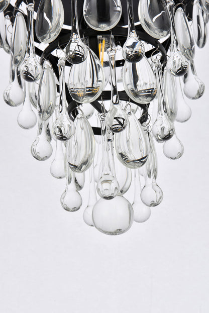 Nordic 1 light black flush mount