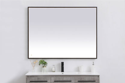 Pier 36x48 inch LED mirror with adjustable color temperature 3000K/4200K/6400K in black