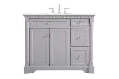 42 inch Single bathroom vanity in  Grey