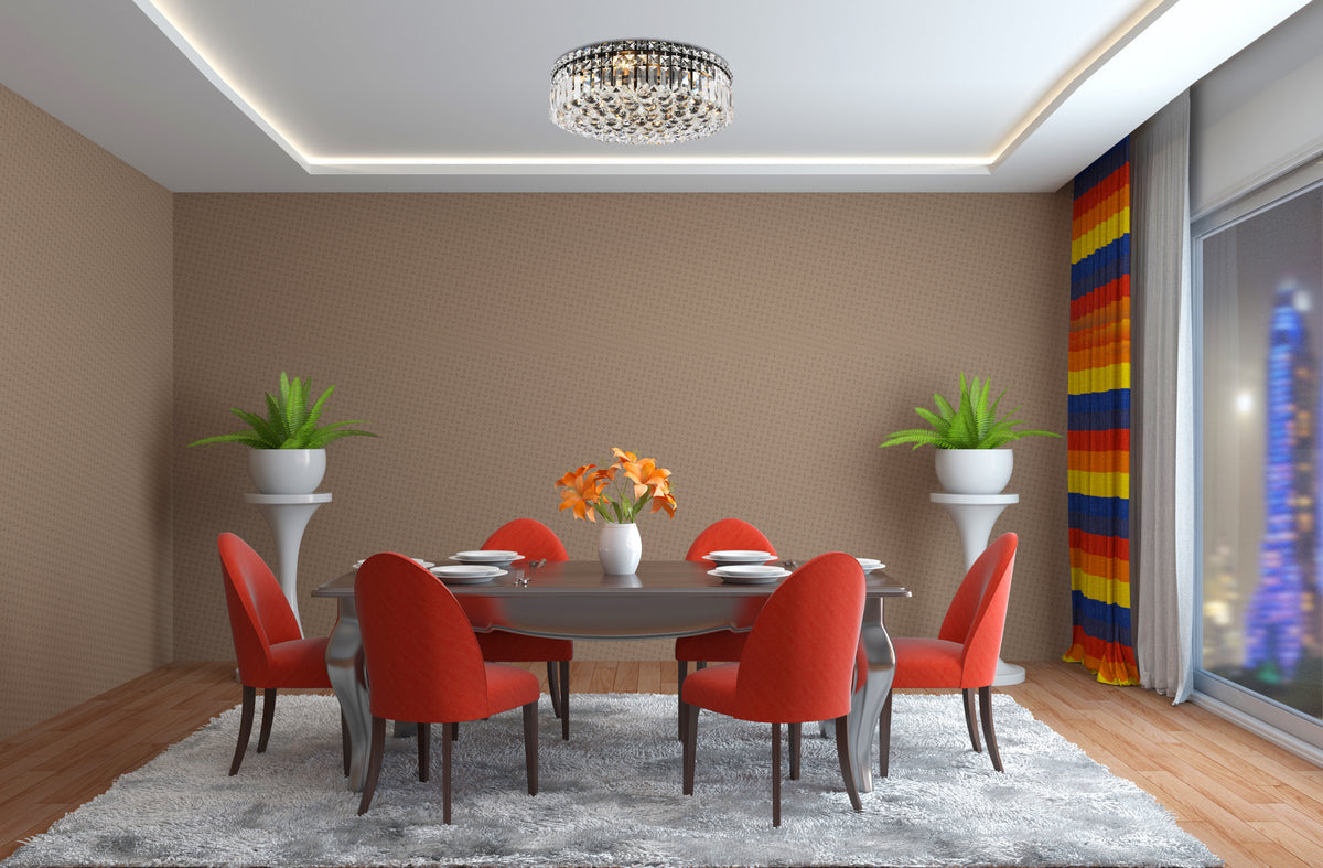 Maxime 20 inch black flush mount