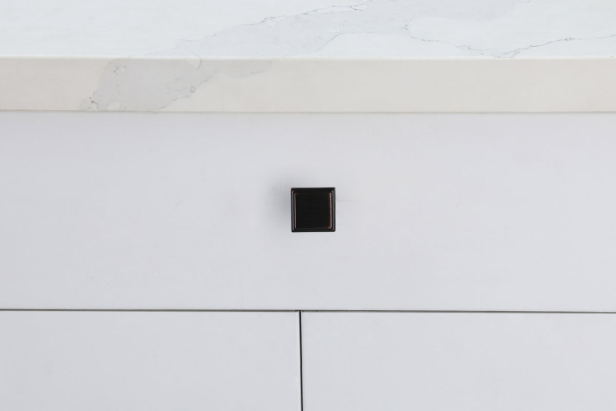 Wilow 1" Oil-rubbed Bronze Square Knob Multipack (Set of 10)