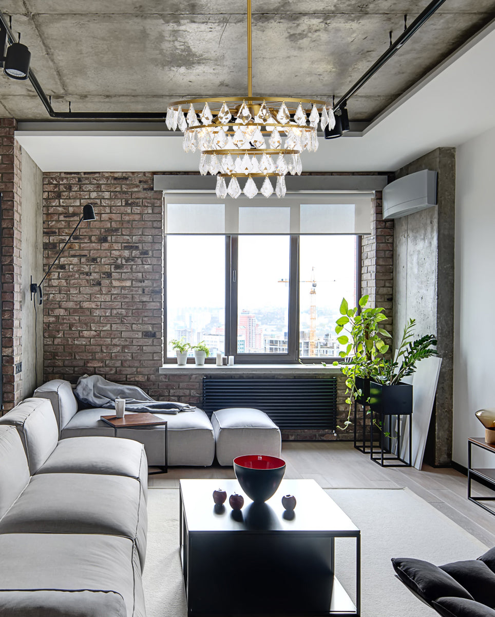 Ella 20 inch pendant in brass