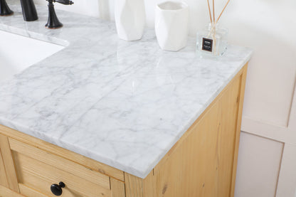 42 inch Single bathroom vanity in natural wood