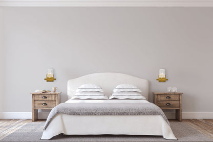 Cassie 1 light bath sconce in brass with clear shade