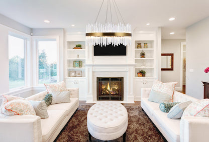 Dallas 18 light Gold Chandelier Clear Royal Cut Crystal