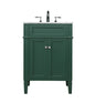 24 inch Single bathroom vanity in green