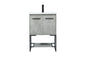 24 inch Single bathroom vanity in concrete grey