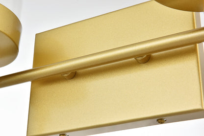 Benny 4 light Brass and Clear Bath Sconce