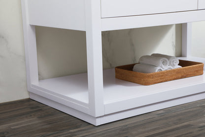 42 inch Single bathroom vanity in white